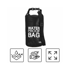 Nepremokavý vak 10l SPRINGOS WATER PROOF BAG čierny