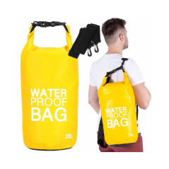 Nepremokavý vak 20l SPRINGOS WATER PROOF BAG žltý