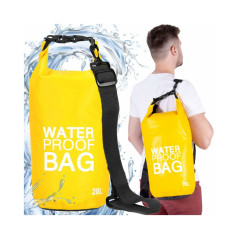 Nepremokavý vak 20l SPRINGOS WATER PROOF BAG žltý