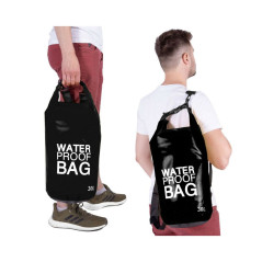 Nepremokavý vak 30l SPRINGOS WATER PROOF BAG čierny