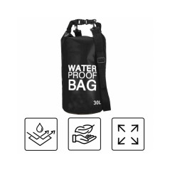 Nepremokavý vak 30l SPRINGOS WATER PROOF BAG čierny