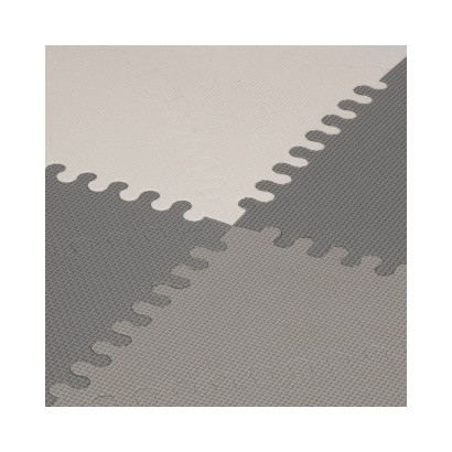 Penová puzzle podložka 186x186 cm SPRINGOS FM0023 šedo-biela