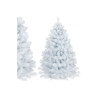 Umelý vianočný stromček so stojanom a prirodzeným vzhľadom zasneženej jednej. Rovnomerne rozložené a husté ihličie, biela snehová farba. Výška stromčeka 150 cm, spodná šírka 90 cm, stabilný trojramenný stojan s priemerom 35 cm.