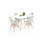 Dizajnová stolička SPRINGOS MILANO svetlo šedá