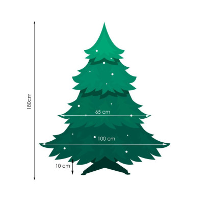 Vianočný stromček Jedľa zelená 180 cm