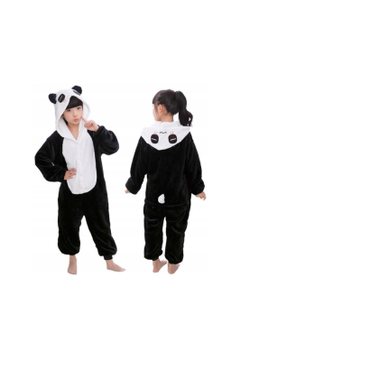 Pyžamo Kigurumi Panda čierno-biele, veľ. 120-130 cm SPRINGOS