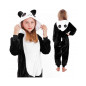 Pyžamo Kigurumi Panda čierno-biele, veľ. 125-140 cm SPRINGOS