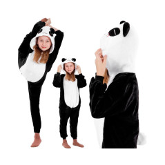 Pyžamo Kigurumi Panda čierno-biele, veľ. 125-140 cm SPRINGOS