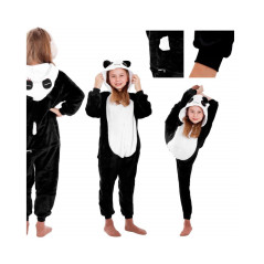 Pyžamo Kigurumi Panda čierno-biele, veľ. 125-140 cm SPRINGOS