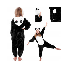 Pyžamo Kigurumi Panda čierno-biele, veľ. 125-140 cm SPRINGOS