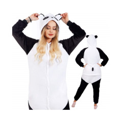 Pyžamo Kigurumi Panda čierno-biele, veľ. M SPRINGOS