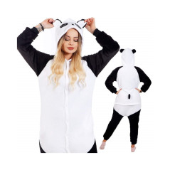 Pyžamo Kigurumi Panda čierno-biele, veľ. S SPRINGOS