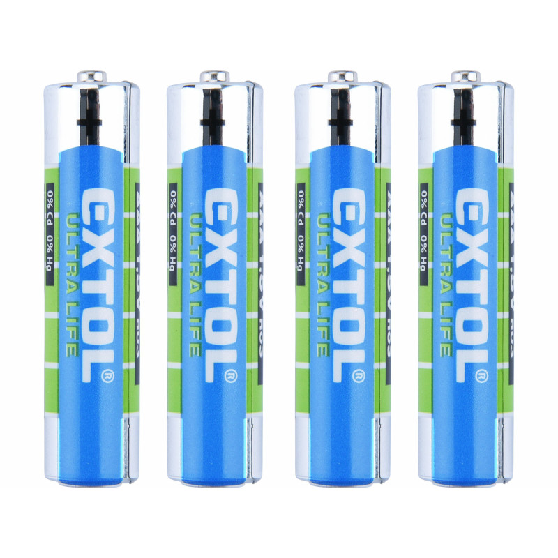 Batéria zink-chloridová 4ks, 1,5V, typ AAA