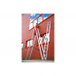 Hliníkový rebrík 3x9 priečok trojdielny DRABEST DW3-9 PRO