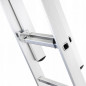 Hliníkový rebrík 3x9 priečok trojdielny DRABEST DW3-9 BASIC
