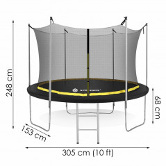 Trampolína SPRINGOS 305 cm s vnútornou ochrannou sieťou + rebrík