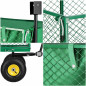 Záhradný vozík 400 kg, zelený SPRINGOS GA0011