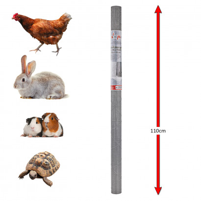 Štvorhranné pletivo proti hrabošom pozinkované 6,4 mm, 1,1x2,1 m, drôt 0,6 mm