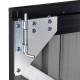 Kovový box na smetné nádoby 154x97x115/133 cm DMB2