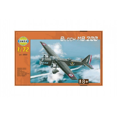 Model Bloch MB.200 31,2x22,3 cm v krabici 35x22x5cm