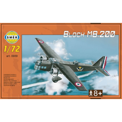 Model Bloch MB.200 31,2x22,3 cm v krabici 35x22x5cm