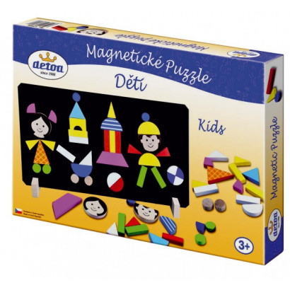 Magnetické puzzle deti v krabici 33x23x3,5cm