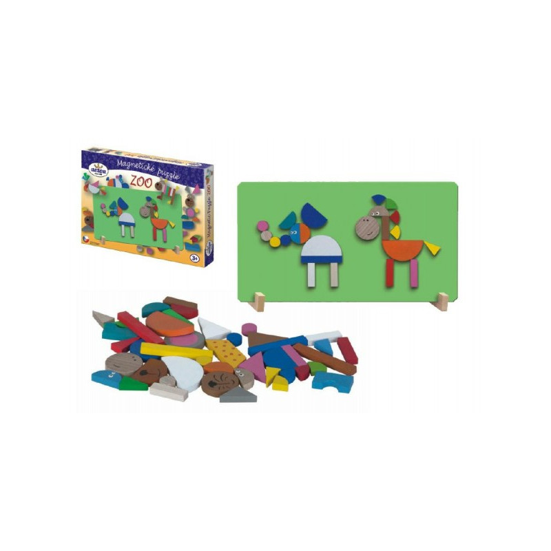 Magnetické puzzle ZOO v krabici 33x23x3,5cm