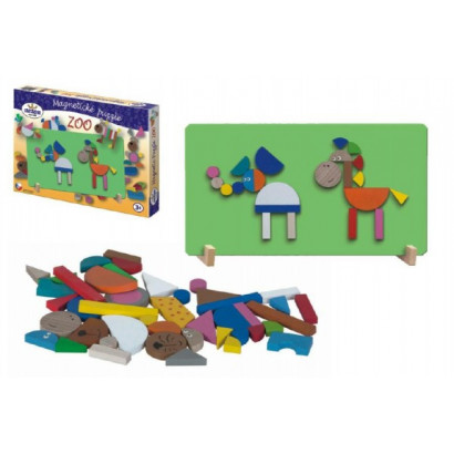 Magnetické puzzle ZOO v krabici 33x23x3,5cm