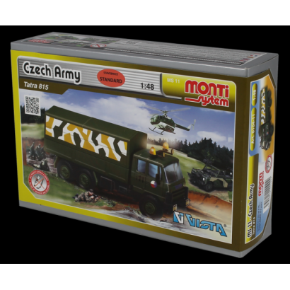 Stavebnica Monti 11 Czech Army Tatra 815 1:48 v krabici 22x15x6cm