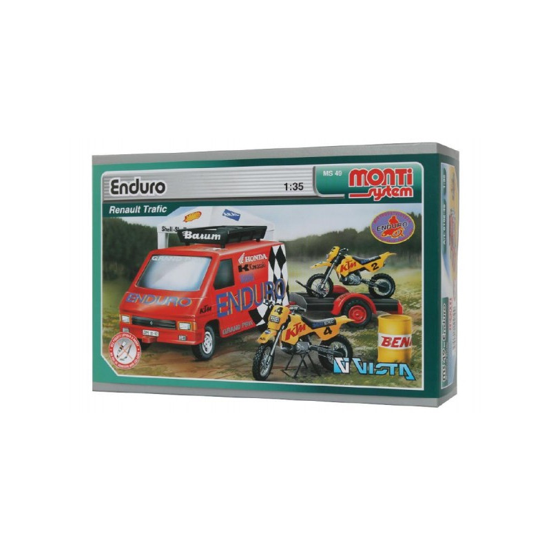 Stavebnica Monti 49 Enduro Renault Trafic 1:35 v krabici 22x15x6cm