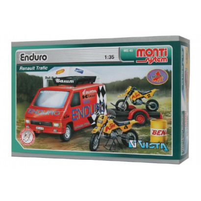 Stavebnica Monti 49 Enduro Renault Trafic 1:35 v krabici 22x15x6cm