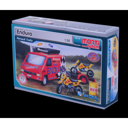 Stavebnica Monti 49 Enduro Renault Trafic 1:35 v krabici 22x15x6cm