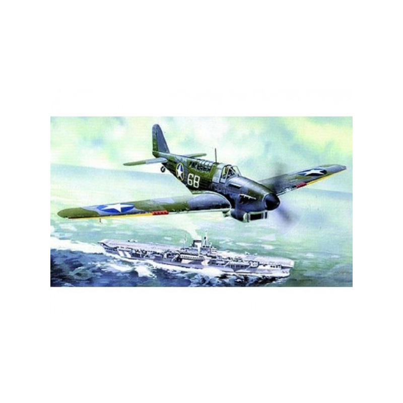 Model Fairey Fulmar Mk.I / Mk.I 17x19,6cm v krabici 25x14,5x4,5cm