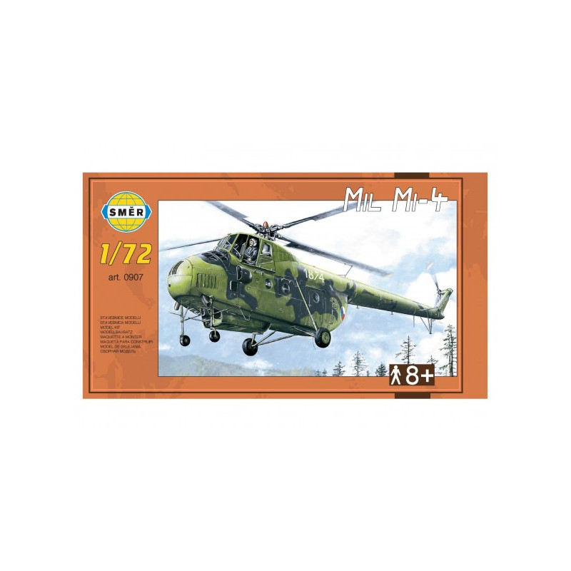 Model Vrtuľník Mil Mi-4 v krabici 34x19x5,5cm