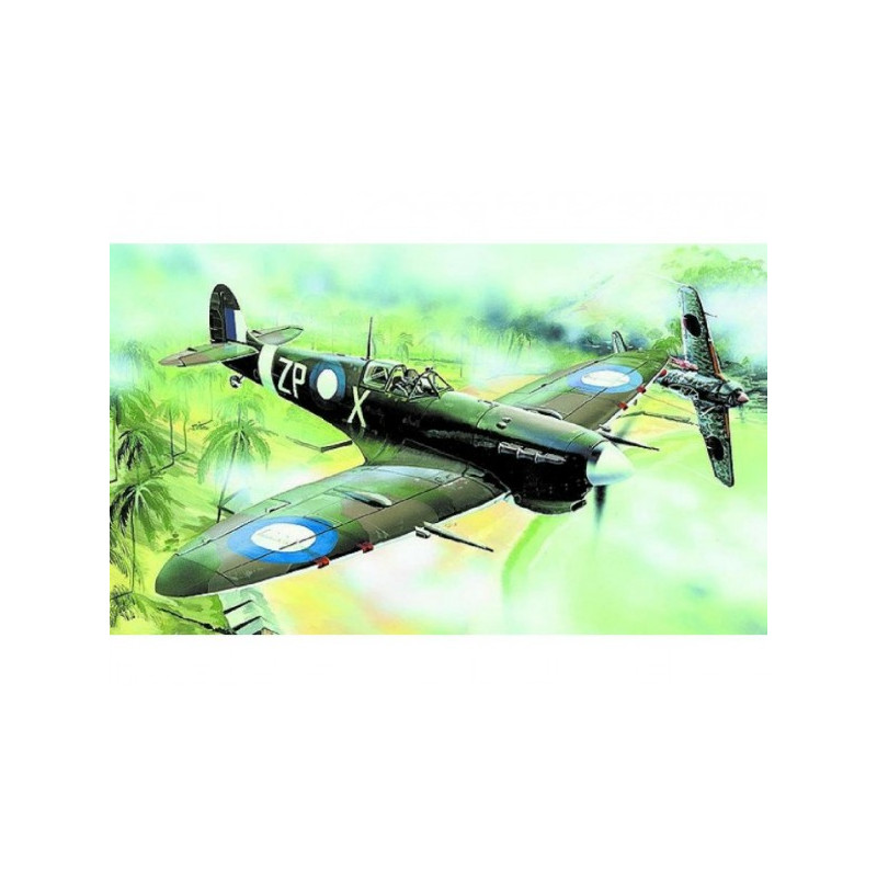 Model Supermarine Spitfire MK.VC 12,8x15,3cm v krabici 25x14,5x4,5cm