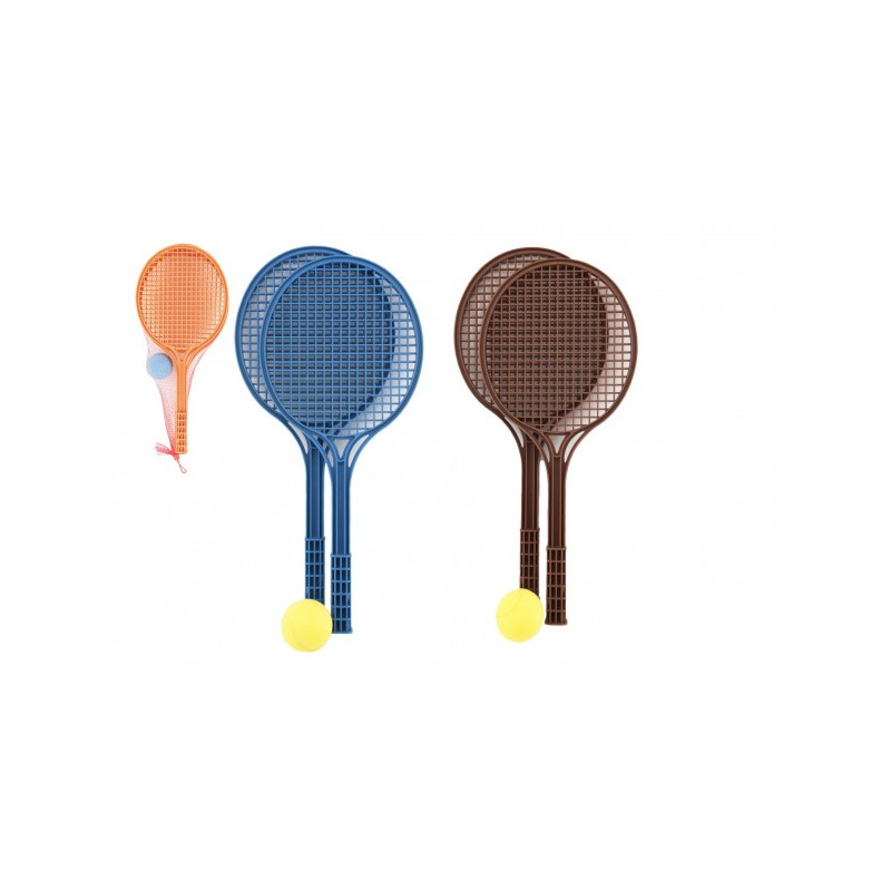 Soft tenis plast farebný + lopta 53cm v sieťke