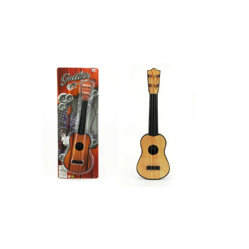 Gitara plast 40cm asst 2 farby na karte