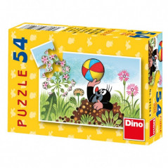 Minipuzzle Krtko 19,8x13,2cm 8 druhov 54 dielikov v krabičke 9x7x3cm 40ks v boxe