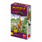 Puzzle Dinosaury 23,5x21,5cm 60 dielikov + figúrka asst 6 druhov v krabičke 24ks v boxe