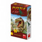 Puzzle Dinosaury 23,5x21,5cm 60 dielikov + figúrka asst 6 druhov v krabičke 24ks v boxe