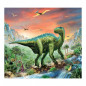 Puzzle Dinosaury 23,5x21,5cm 60 dielikov + figúrka asst 6 druhov v krabičke 24ks v boxe