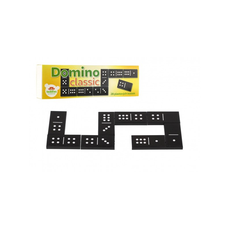 Domino Classic 28ks spoločenská hra plast v krabičke 21x6x3cm