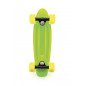 Skateboard - pennyboard 43cm, nosnosť 60kg plastové osi, zelené, žlté kolesá