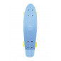 Skateboard - pennyboard 60cm nosnosť 90kg, kovové osi, modrá farba, žlté kolesá