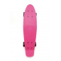 Skateboard - pennyboard 60cm nosnosť 90kg, kovové osi, ružová farba, čierne kolesá