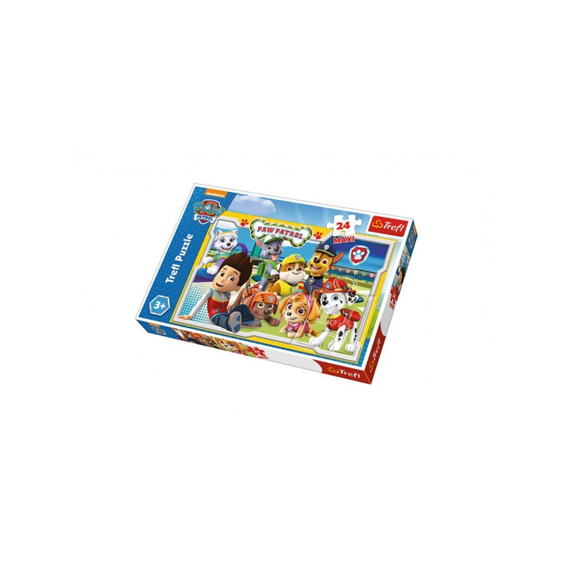 Puzzle Paw Patrol / Tlapková patrola MAXI 24ks 60x40cm v krabici 39x26x4cm