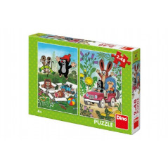 Puzzle Krtko sa Raduje 2x48 dielikov 18x26cm v krabici 27x19x4cm