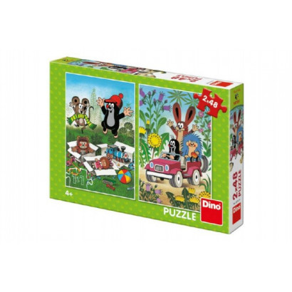 Puzzle Krtko sa Raduje 2x48 dielikov 18x26cm v krabici 27x19x4cm