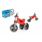 Odrážadlo FUNNY WHEELS Rider Šport červené 2v1, výška sedla 28 / 30cm nosnosť 25kg 18m + v krabici