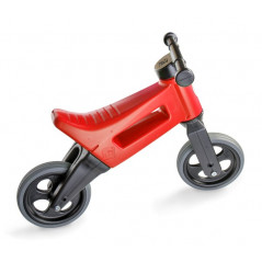 Odrážadlo FUNNY WHEELS Rider Šport červené 2v1, výška sedla 28 / 30cm nosnosť 25kg 18m + v krabici